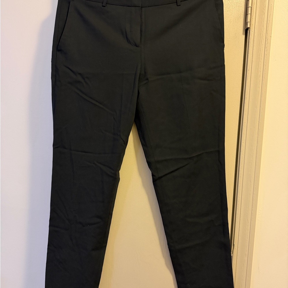 Theory Midnight Black Straight Leg Women's Pants